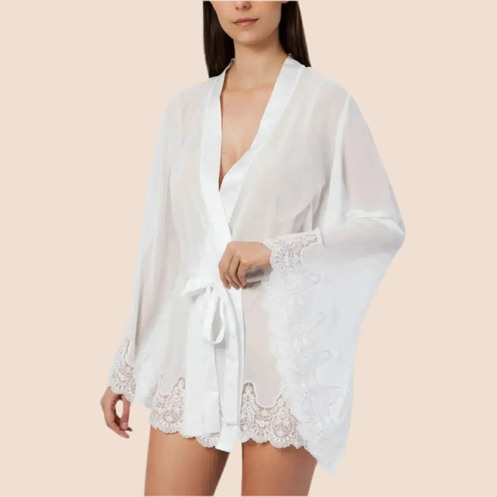 KIMONO COURT EN MOUSSELINE HERITAGE Yvette Bridal