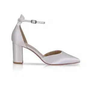 LIBERTY – ESCARPINS DE MARIÉE SATIN TEINTABLE | TALON BLOC 73 MM THE PERFECT BRIDAL COMPANY