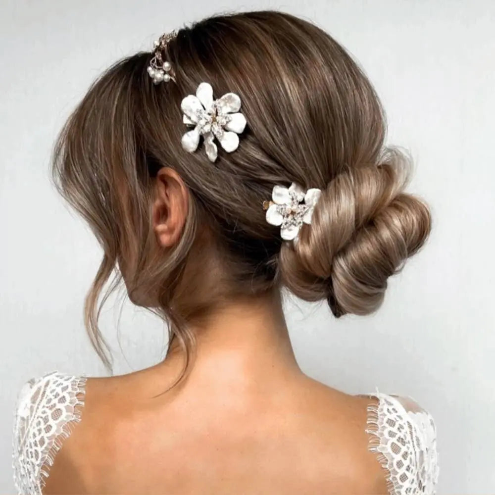 Lilly Pince à Cheveux Argent - bijou de cheveux de mariée SallyJaneBridal