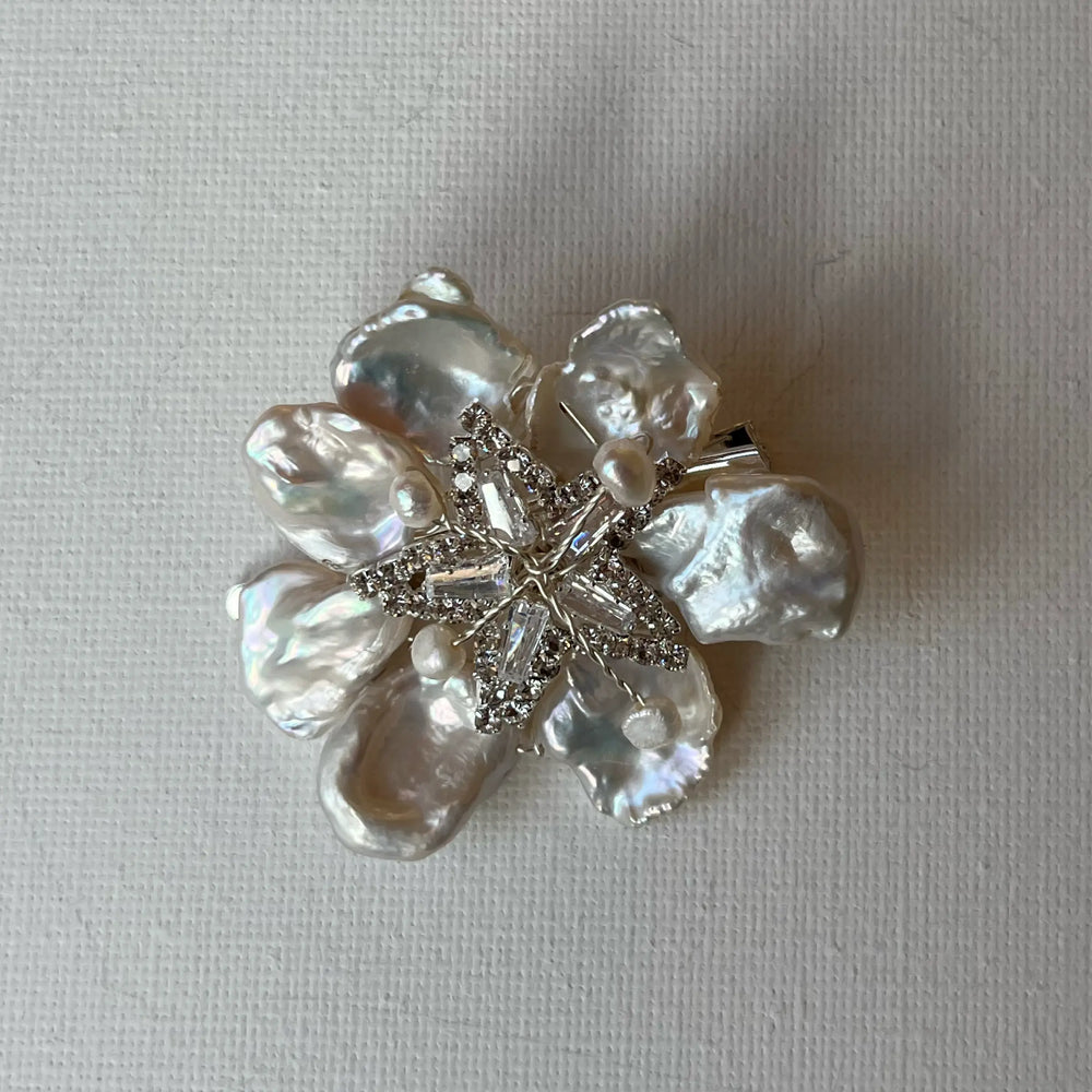 Lilly Pince à Cheveux Argent - bijou de cheveux de mariée SallyJaneBridal