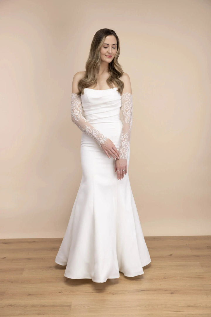 MANCHES DE MARIÉE EN DENTELLE CHANTILLY – PBA2045 THE PERFECT BRIDAL COMPANY
