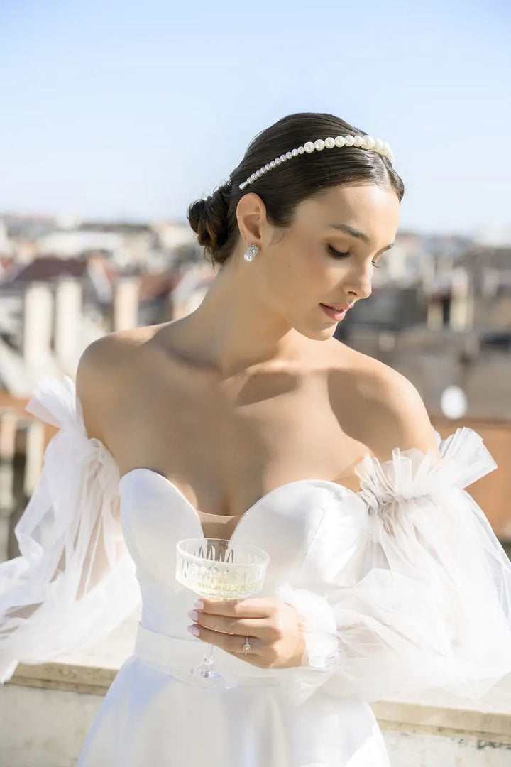 MANCHES EN TULLE AMOVIBLES DE MARIÉE –  GL003 G.Westerleigh