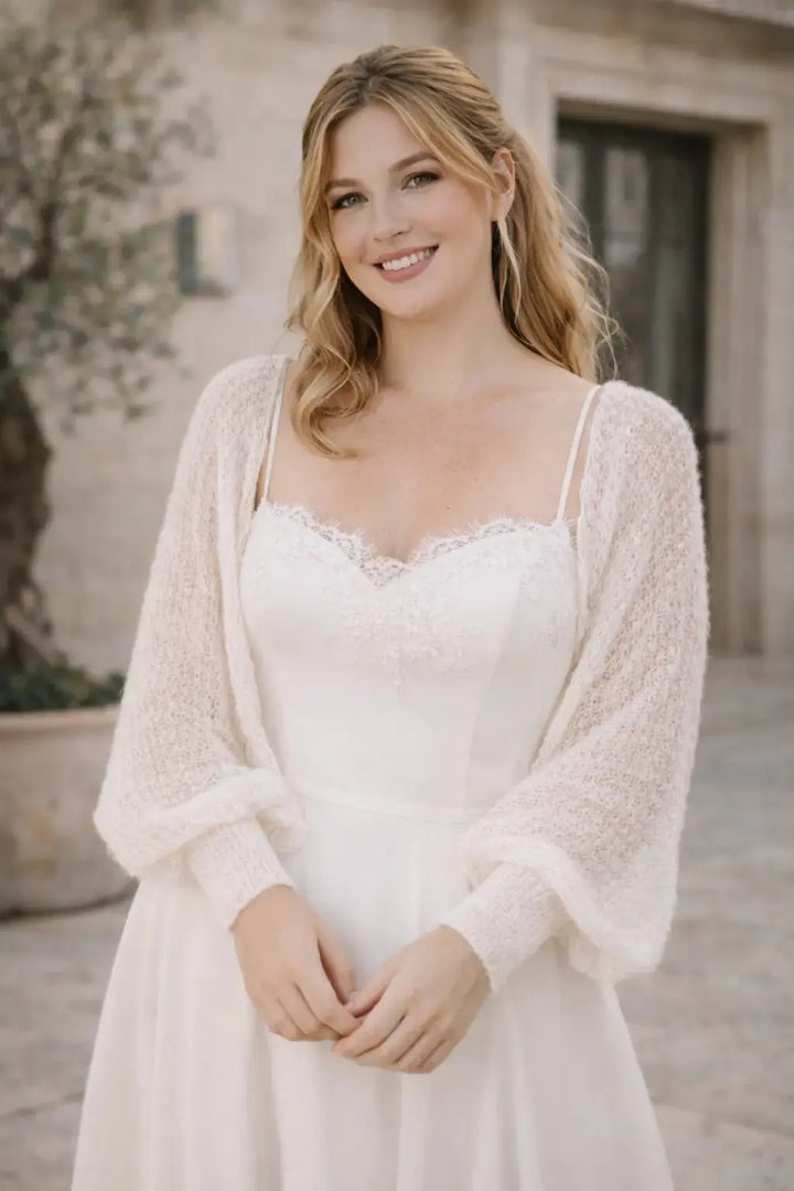 GILET MARIÉE EN MOHAIR — MAILLE LÉGÈRE & ÉLÉGANTE — HÉLOÏSE Hortense
