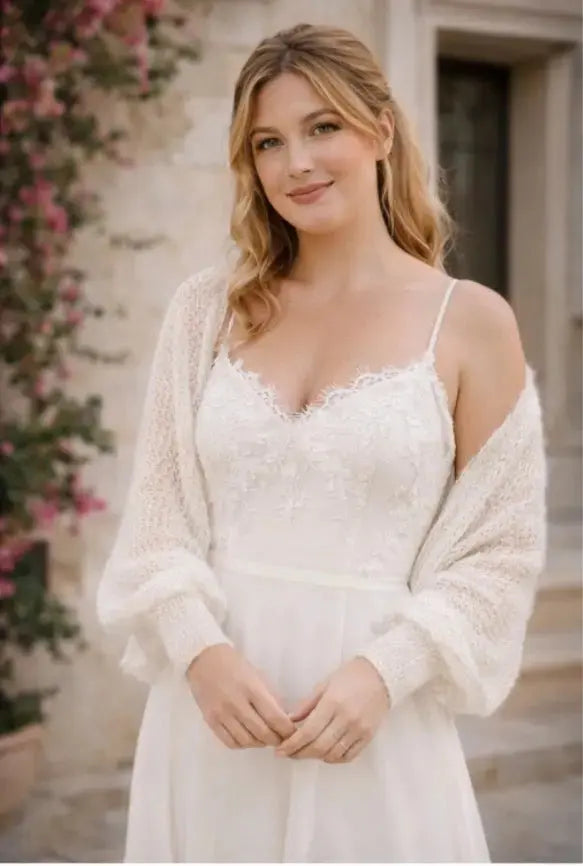 GILET MARIÉE EN MOHAIR — MAILLE LÉGÈRE & ÉLÉGANTE — HÉLOÏSE Hortense