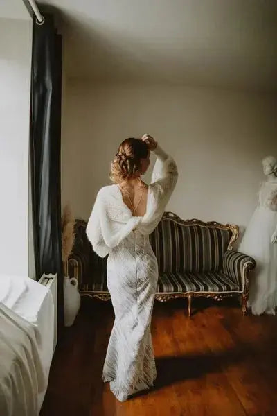 GILET MARIÉE EN MOHAIR — MAILLE LÉGÈRE & ÉLÉGANTE — HÉLOÏSE Hortense