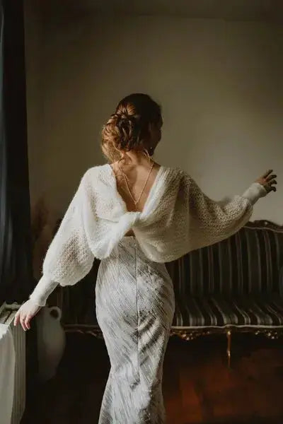 GILET MARIÉE EN MOHAIR — MAILLE LÉGÈRE & ÉLÉGANTE — HÉLOÏSE Hortense