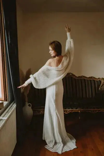 GILET MARIÉE EN MOHAIR — MAILLE LÉGÈRE & ÉLÉGANTE — HÉLOÏSE Hortense