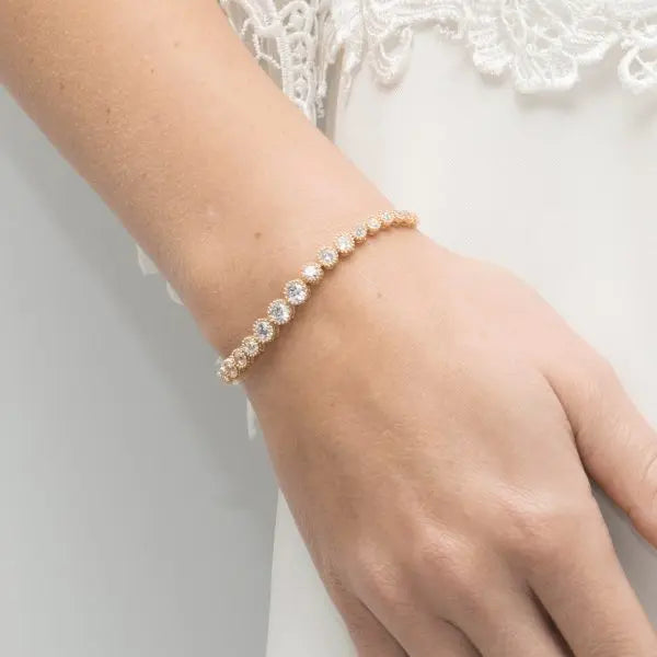 MARSEILLE – BRACELET CRISTAUX AJUSTABLE Ivory and co