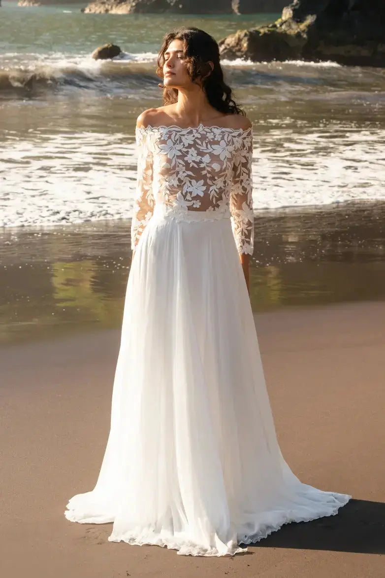 MIEL – JUPE MARIÉE SOIE LIGNE A – SD61 Novias