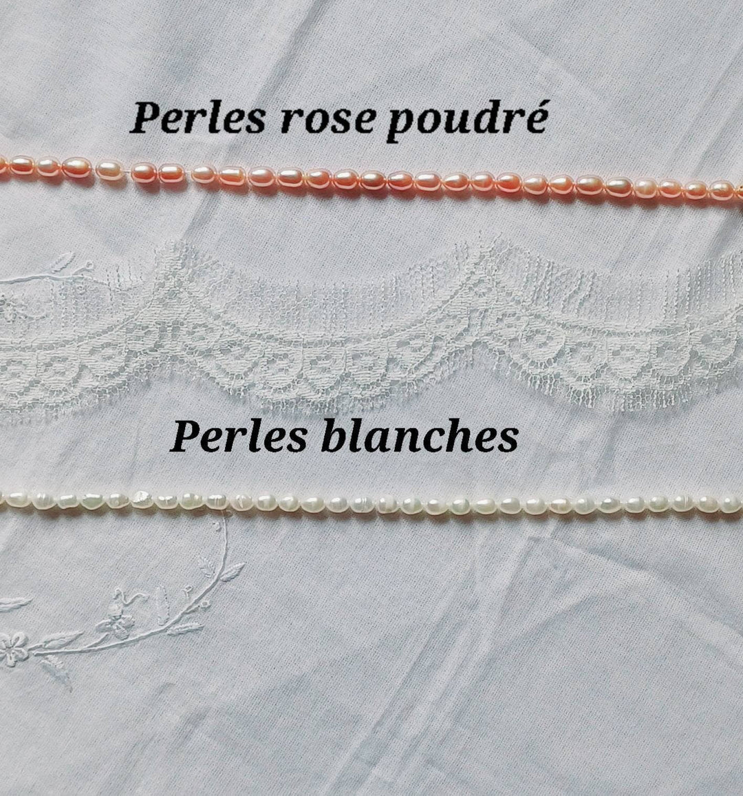 OMBELINE - Perles d'oreilles mariage- perles d'eau douce: Perle blanche / Argenté L'atelier du 6