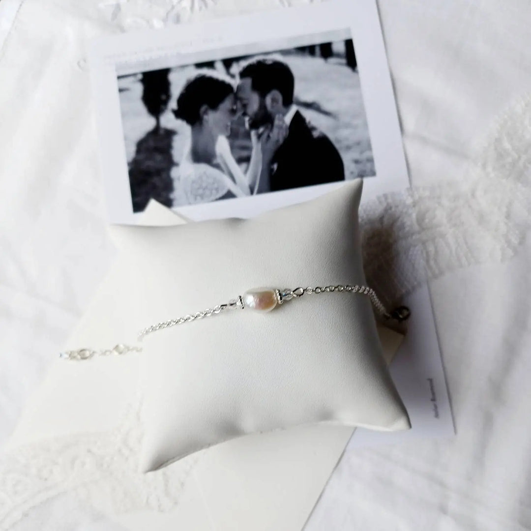 Ombeline- Bracelet De Mariée À Perle D'Eau Douce Irréguliè: Doré L'atelier du 6