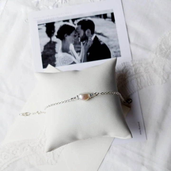 Ombeline- Bracelet De Mariée À Perle D'Eau Douce Irréguliè: Doré L'atelier du 6