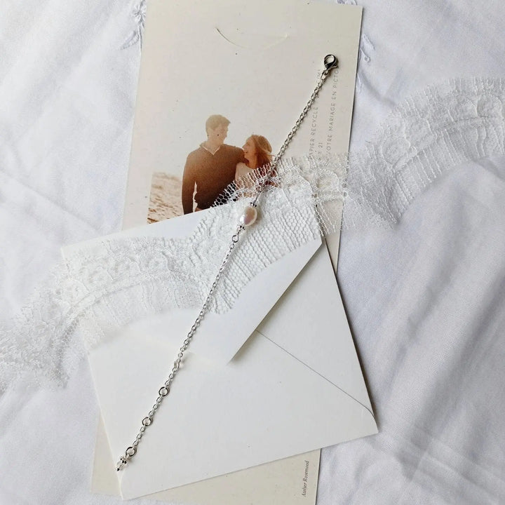 Ombeline- Bracelet De Mariée À Perle D'Eau Douce Irréguliè: Doré L'atelier du 6