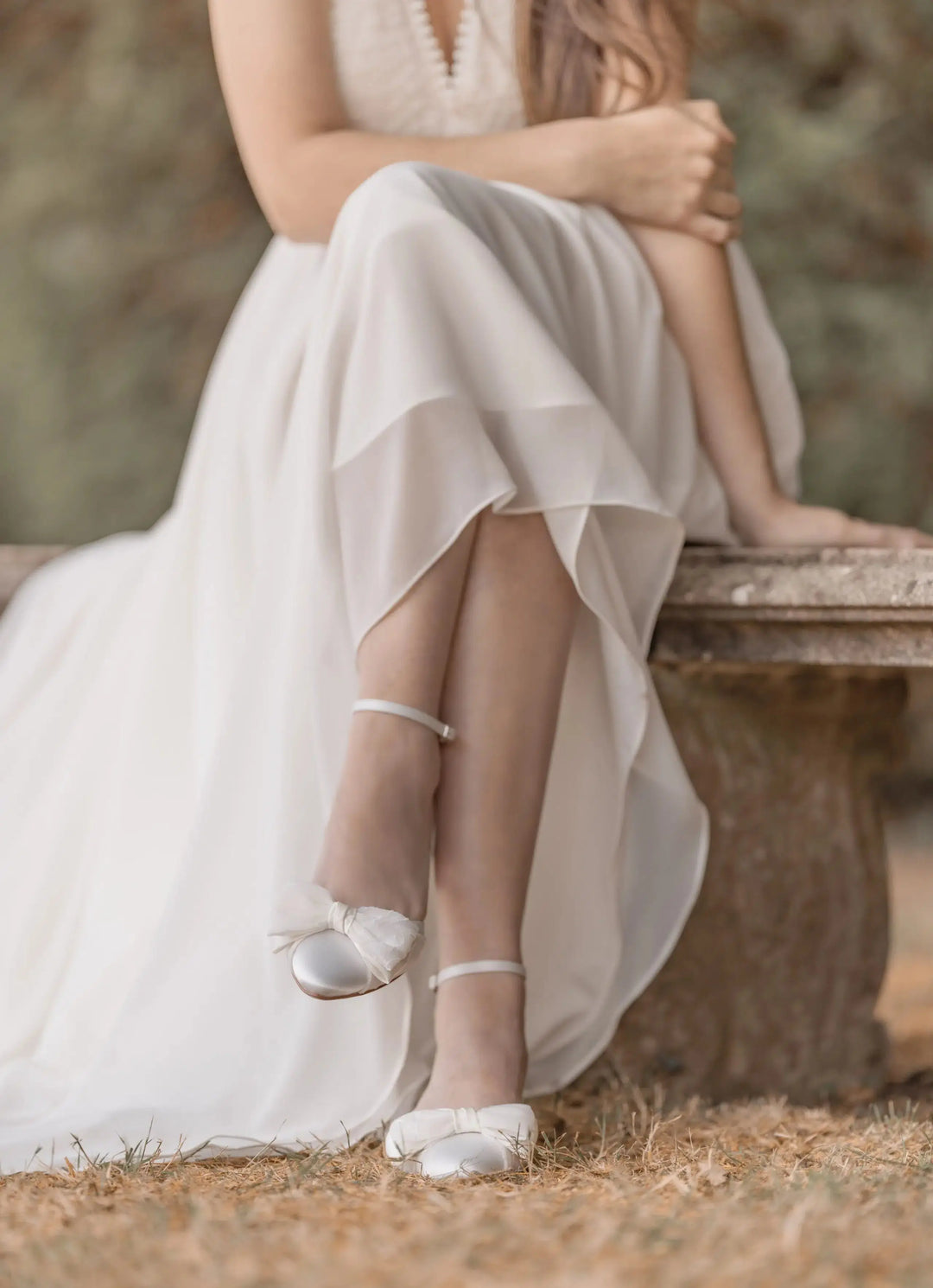 PAIGE – CHAUSSURES DE MARIÉE PLATES AVEC NŒUD COUTURE | CONFORT & STYLE THE PERFECT BRIDAL COMPANY