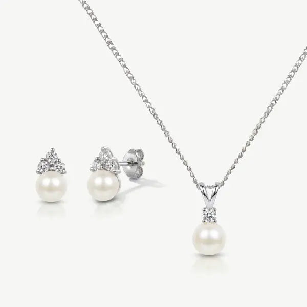 PARURE BIJOUX MARIÉE PERLE IVOIRE & CRISTAL – CLASSIC PEARL Ivory and co
