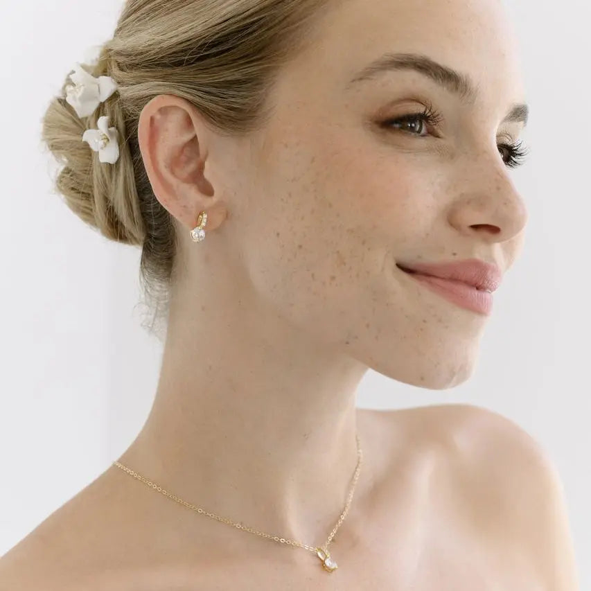 PARURE DE MARIÉE EN CRISTAUX ZIRCONIUM – OR OU ARGENT | NS0028 Mas Accessoires