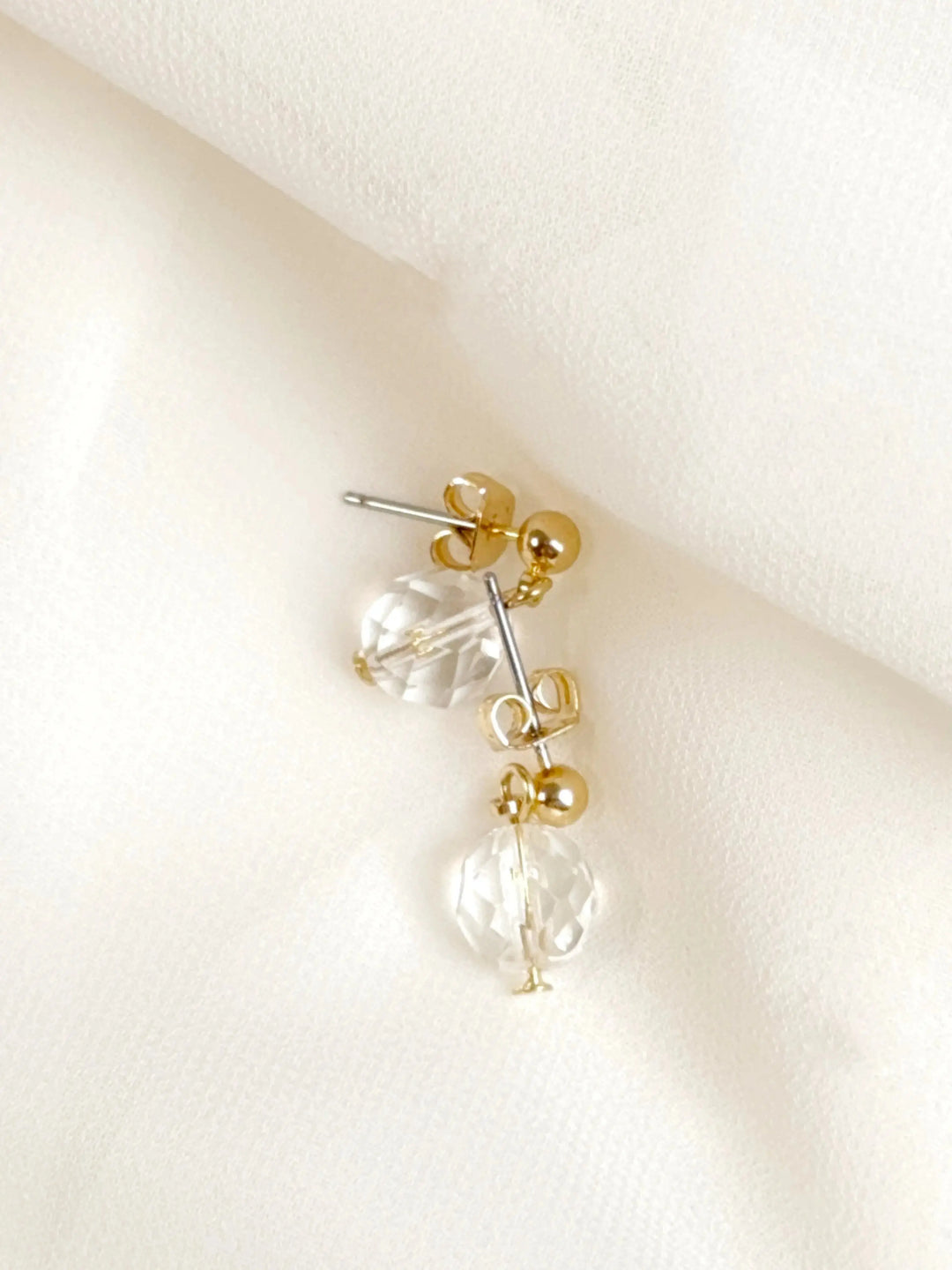 PARURE DOS AVEC BOUCLES D'OREILLES - LUMINA églantine création