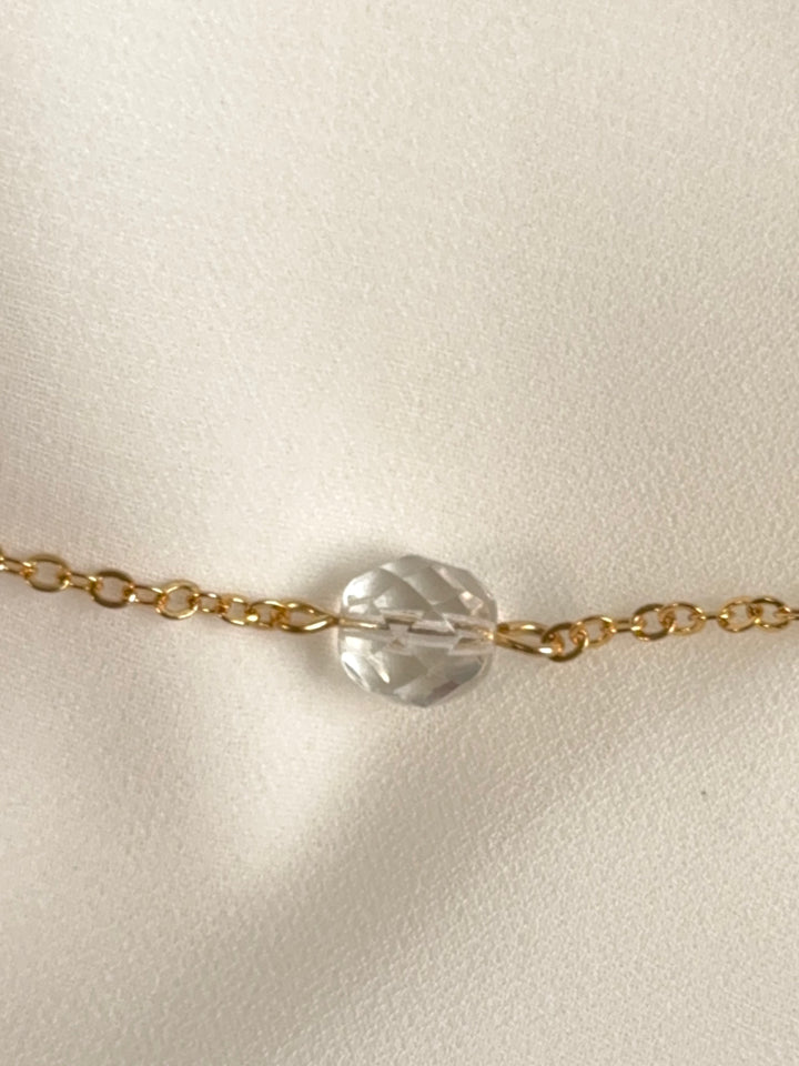 PARURE DOS AVEC BOUCLES D'OREILLES - LUMINA églantine création