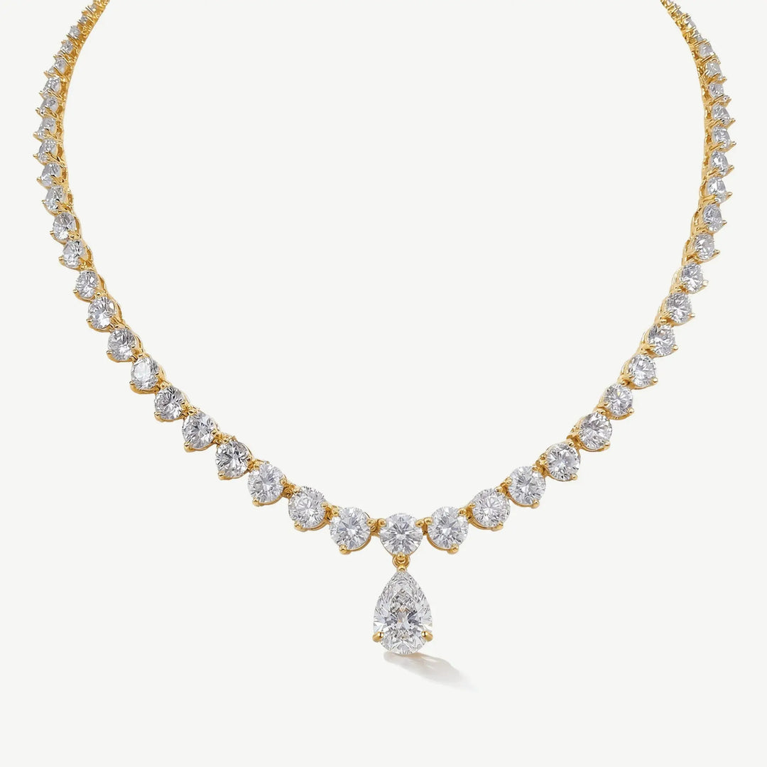PARURE IMPERIAL – GOUTTE CLASSIQUE EN ZIRCONIUM | RHODIUM Ivory and co