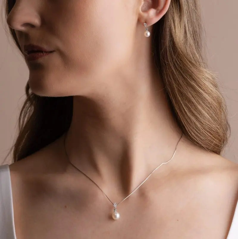 PARURE MARIAGE ARGENT 925 & PERLES NATURELLES – MELBOURNE THE PERFECT BRIDAL COMPANY