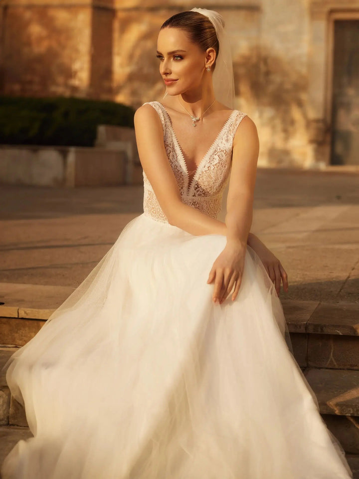 PARURE MARIAGE COLLIER ET BOUCLES D'OREILLES N13 (Copie) Bianco Evento