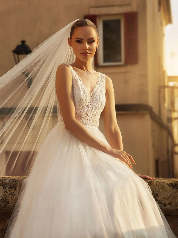 PARURE MARIAGE COLLIER ET BOUCLES D'OREILLES N13 (Copie) Bianco Evento