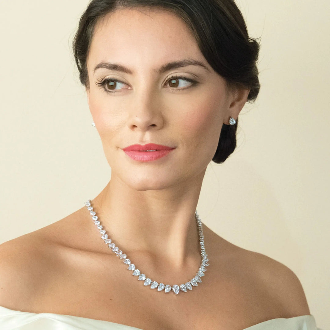 PARURE MARIAGE ZIRCONS AAA MANHATTAN Ivory and co