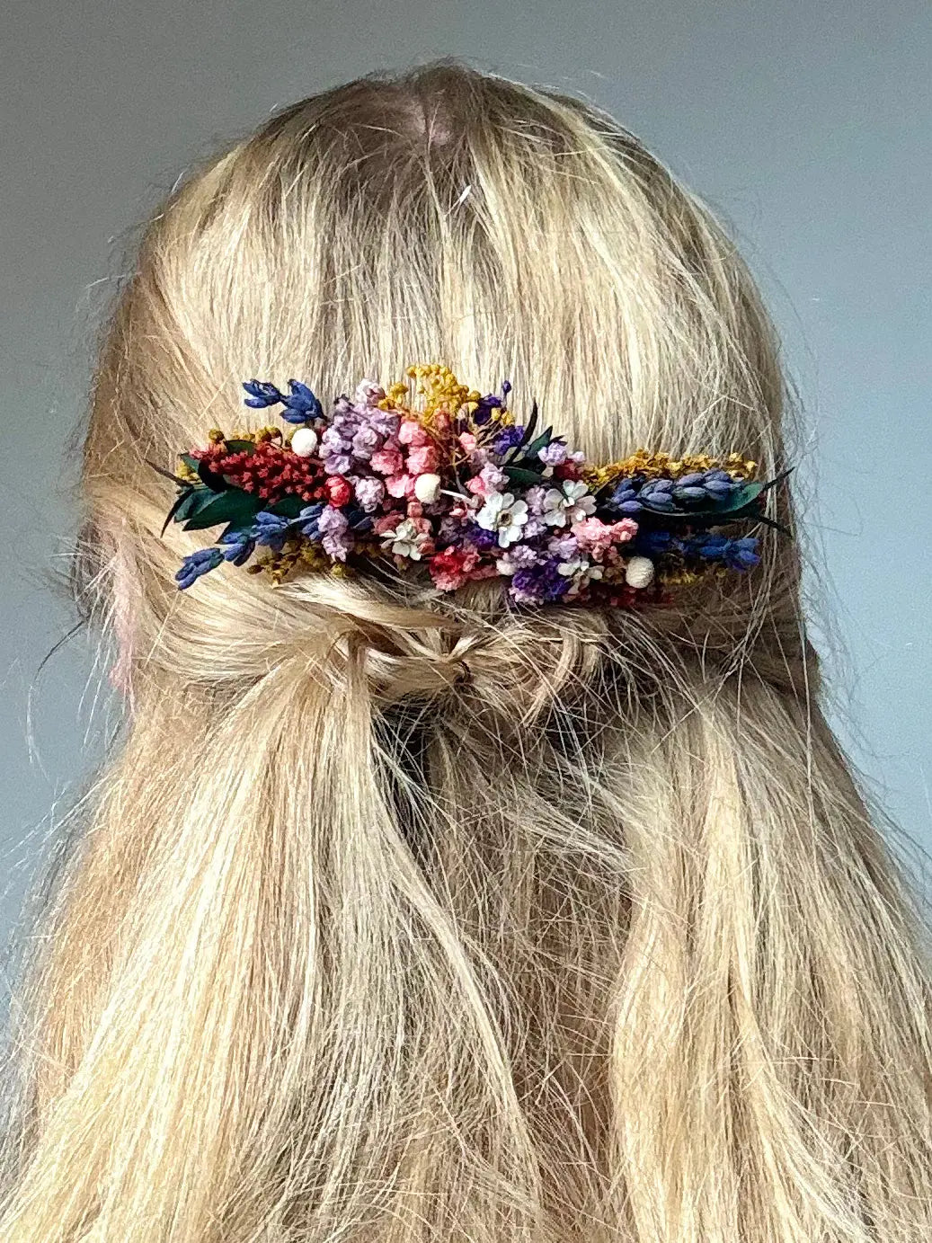 PEIGNE CHEVEUX MARIÉE FLEURS - RAINBOW Magaela