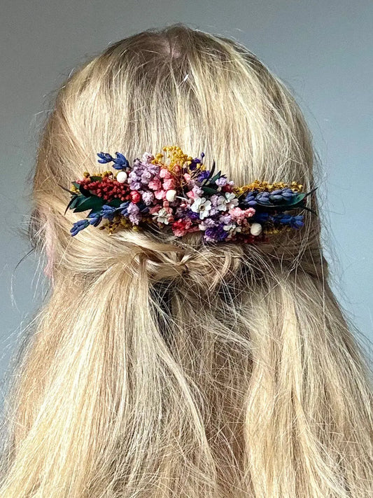 PEIGNE CHEVEUX MARIÉE FLEURS - RAINBOW Magaela