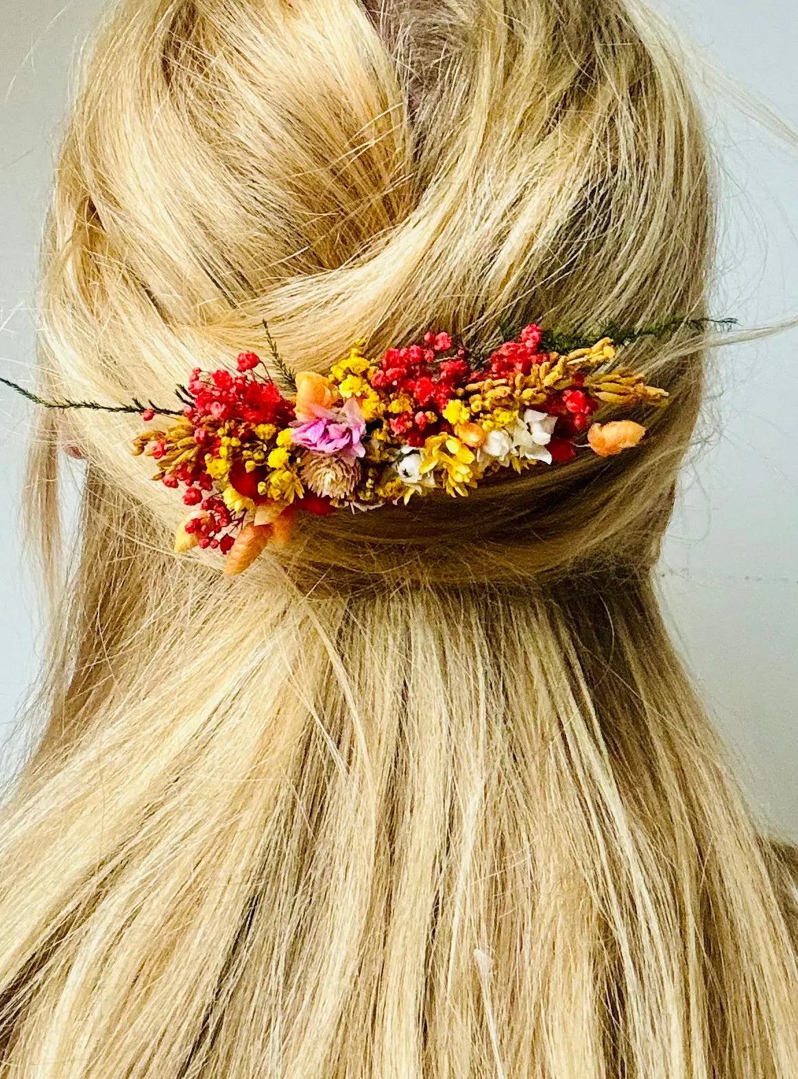 PEIGNE CHEVEUX MARIÉE FLEURS - SOLEIL COUCHANT Magaela