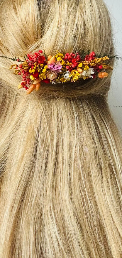 PEIGNE CHEVEUX MARIÉE FLEURS - SOLEIL COUCHANT Magaela