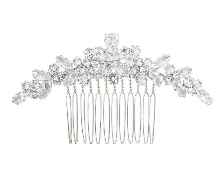 PEIGNE DE MARIÉE STRASS SCINTILLANTS ARGENTÉ – ÉLÉGANT | HC6664S G.Westerleigh