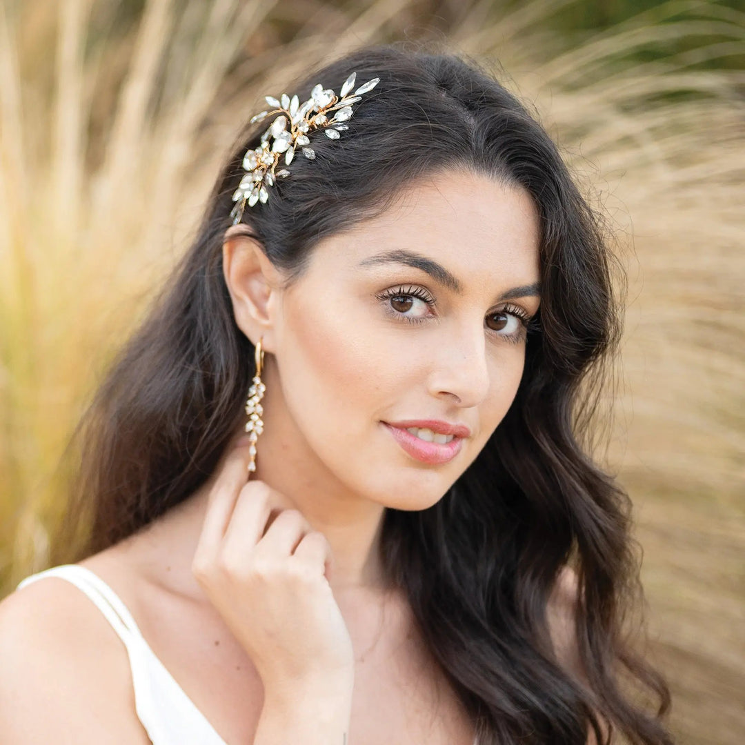 PEIGNE DIAMOND FROST – CRISTAUX AUTRICHIENS PLAQUÉ OR, OR ROSE OU ARGENT Ivory and co