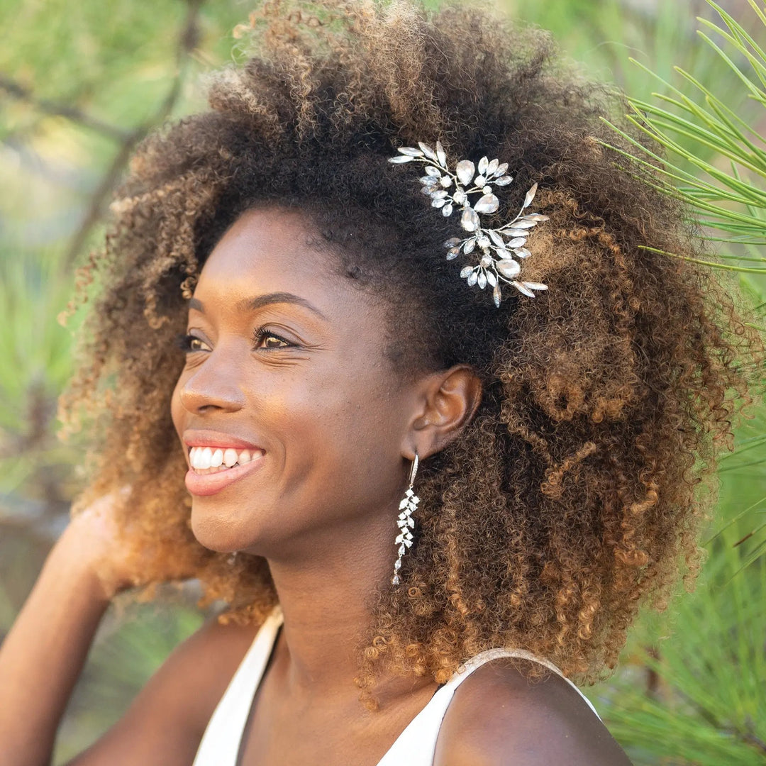 PEIGNE DIAMOND FROST – CRISTAUX AUTRICHIENS PLAQUÉ OR, OR ROSE OU ARGENT Ivory and co