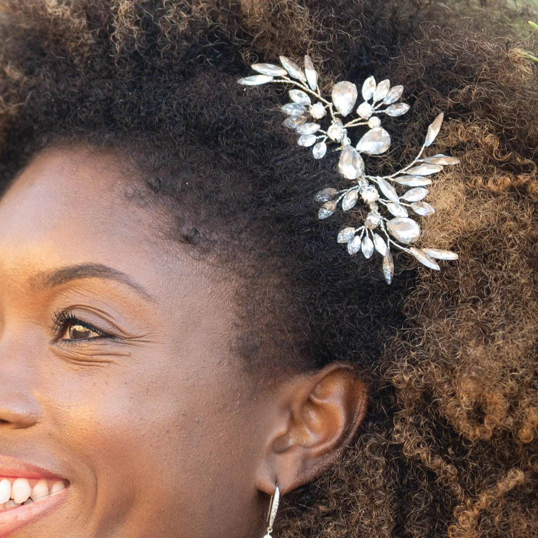 PEIGNE DIAMOND FROST – CRISTAUX AUTRICHIENS PLAQUÉ OR, OR ROSE OU ARGENT Ivory and co