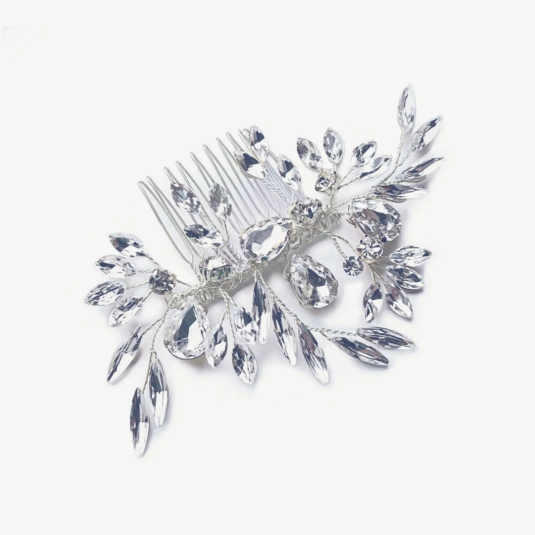 PEIGNE DIAMOND FROST – CRISTAUX AUTRICHIENS PLAQUÉ OR, OR ROSE OU ARGENT Ivory and co
