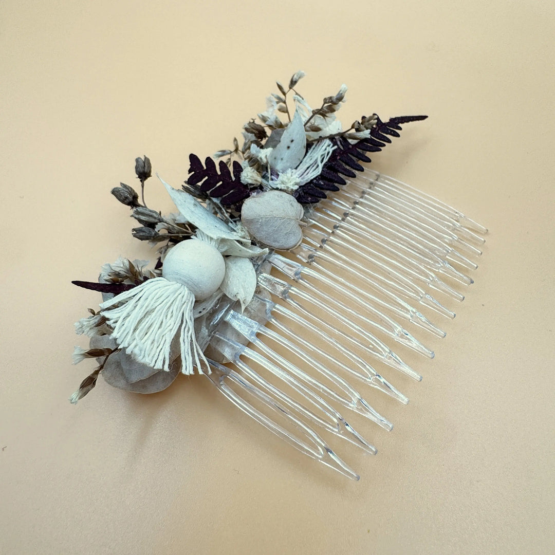 PEIGNE FLEURS MARIAGE MACADAMIA Art'home