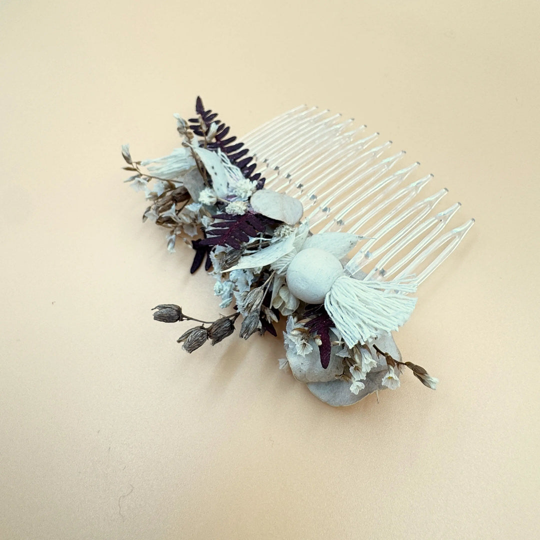 PEIGNE FLEURS MARIAGE MACADAMIA Art'home