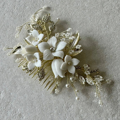 PEIGNE MARIÉE FLORALY - Mas Accessoires