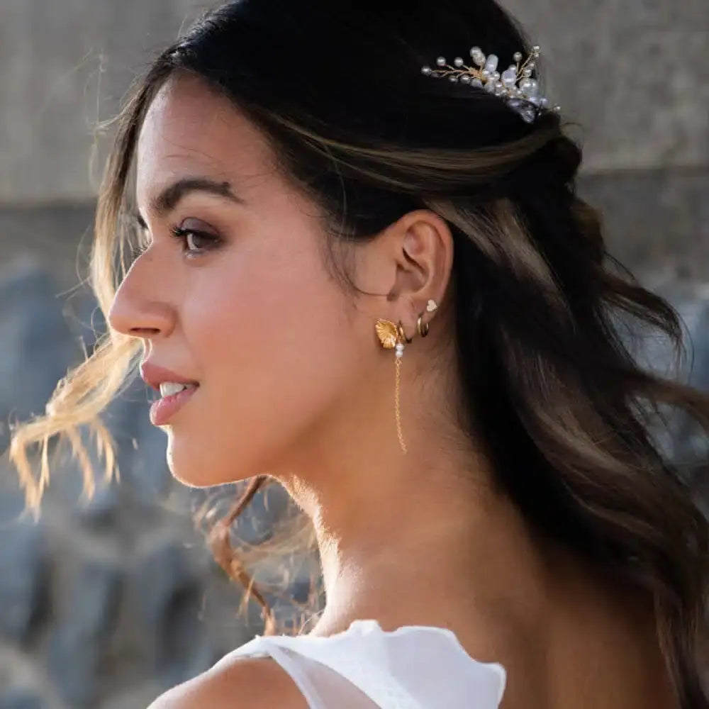 PEIGNE MARIÉE IZABELLA – PERLES D'EAU DOUCE, OR OU ARGENT SallyJaneBridal