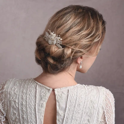 PIC CHIGNON MARIÉE DOUCE Athena Bridal jewellery