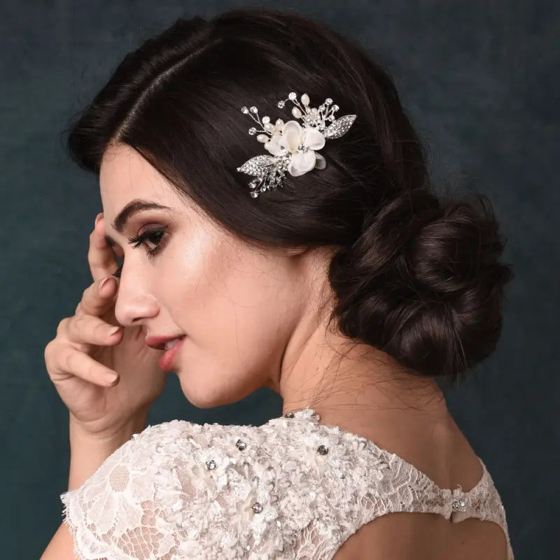 PIC CHIGNON MARIÉE DOUCE Athena Bridal jewellery