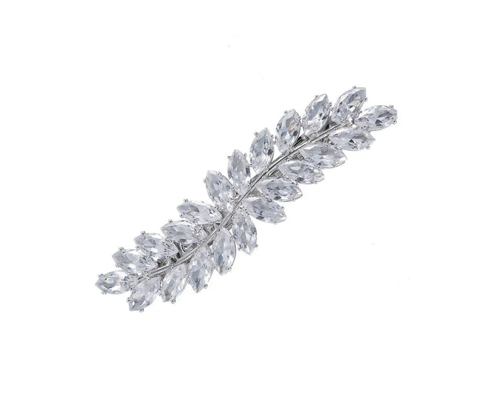 PINCE À CHEVEUX MARIAGE ZIRCONE CUBIQUE – PLAQUÉ RHODIUM HC6379 G.Westerleigh