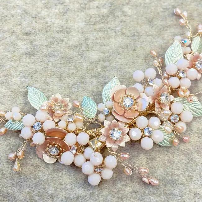 PINCE À FLEURS PASTEL DORÉE BOTANICA Ivory and co