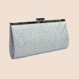 Pochette cérémonie Valentina – paillettes argent