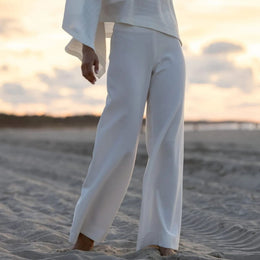 Pantalon de mariée Emma T2 – crêpe – jambe longue