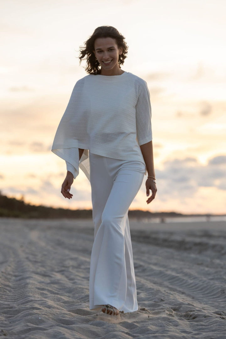 Pantalon de mariée Emma T2 crêpe jambe longue Novias