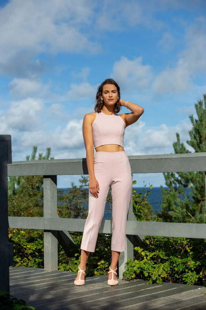 Pantalon de mariée Enya T3 crêpe longueur 7/8 Novias vue 4