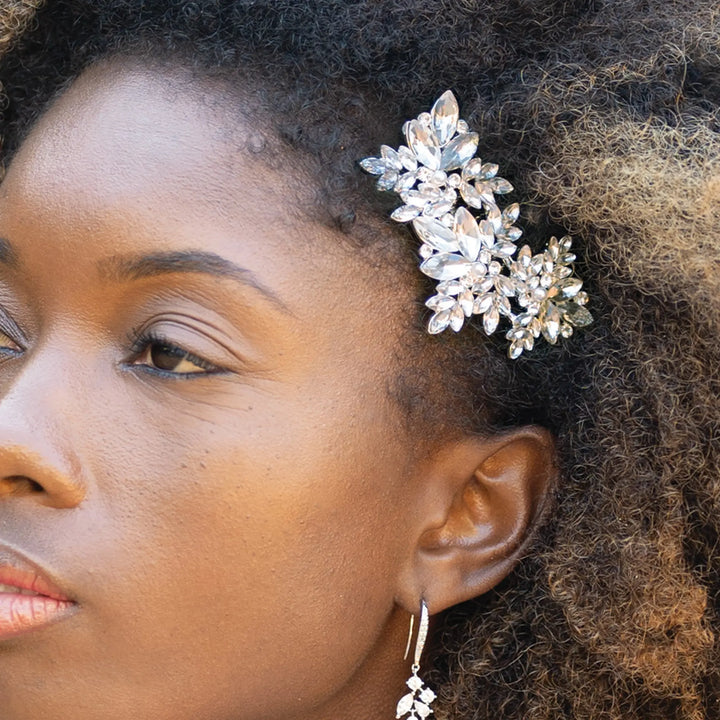 Peigne de cheveux mariage cristaux & perles – Vintage chic | Moonstar IVORY AND CO