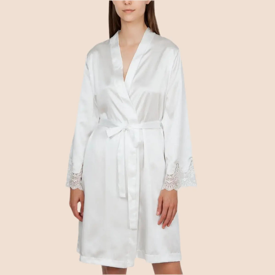 ROBE DE CHAMBRE SATIN FEMME HERITAGE Mas Accessoires